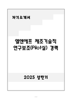 A+ 엘앤에프 제조기술직 연구보조(Pilot실) 경력-1
