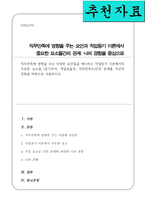 직무만족에 영향을 주는 다양한 요인들을 제시 작업동기 이론에서의 주요한 요소들 동기부여 작업효율성 직무만족도간의 관계를 자신의 경험을 바탕으로 서술-1