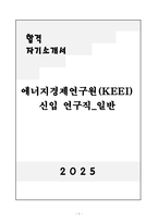[자기소개서] 에너지경제연구원(KEEI) 신입 연구직_일반-1