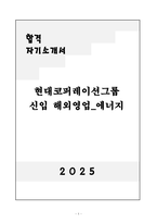 [자기소개서] 현대코퍼레이션그룹 신입 해외영업-에너지-1