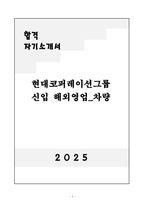 [자기소개서] 현대코퍼레이션그룹 신입 해외영업-차량-1