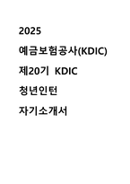 2025 예금보험공사 체험형 인턴 자기소개서-1