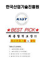 한국산업기술진흥원 면접기출(최신)+꿀팁[최종합격!] +1000대기업 1차 직무면접 + 2차 임원면접 최종합격자 답안-1