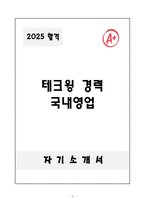 A+ 테크윙 경력 국내영업 자기소개서-1