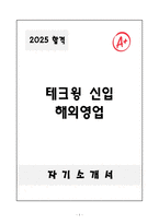 A+ 테크윙 신입 해외영업 자기소개서-1