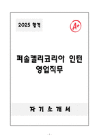 A+ 퍼솔켈리코리아 인턴 영업직무 자기소개서-1
