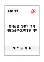 A+ 현대로템 상반기 경력 디펜스솔루션_마케팅 기획 자기소개서-1