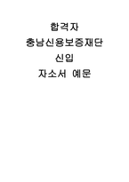 충남신용보증재단 자기소개서- 충남신용보증재단 합격 자소서 우리 재단에서 일해야하는 이유에 대하여 본인만의 경험, 역량 및 능력 등을 중심으로 기술 우리 재단 직원으로서 직업윤리가 왜 중요한지 본인의 가치관을 중심으로 기재-1
