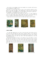 [민속예술] 민화 -산수화, 수석도, 화훼도, 소과도, 화조도-6