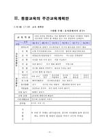 [교과교육론] 통합교육과정의 이론적 배경을 기술하고 하나의 주제를 선정하여 교육계획안을 구체적으로 작성하시오-16