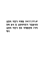 삼천리 자전거 마케팅 SWOT,STP,4P전략 분석 및 삼천리자전거 기업분석과 삼천리 자전거 향후 마케팅전략 3가지 제시-1