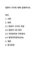 컴퓨터 구조에 대해 설명하시오.-1