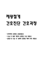 [제왕절개 간호진단 간호과정] 제왕절개 대상자 감염위험성,낙상 위험성,체액부족 위험성 간호과정-1
