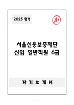 A+ 서울신용보증재단 신입 일반직원 6급 자기소개서-1