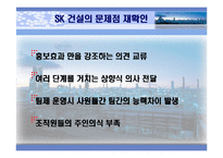 [조직행위론] SK건설 분석 -팀제증진과 동기부여-3