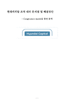 [경영조직] 현대캐피탈 조직 내의 문제점 및 해결방안-1