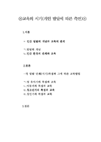[교육학] 교육의 시기 레포트-1