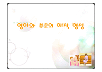 [생애발달] 영아와 부모의 애착 형성-1