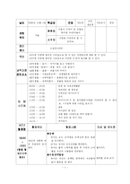 일일계획안 레포트-1