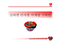 [브랜드마케팅] [브랜드마케팅]신라면 큰사발 마케팅 기획안(A+리포트)-1