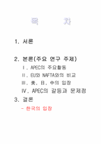 [국제경영환경] APEC과 한국의 대처방안-1
