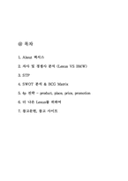 [글로벌경영] 도요타`TOYOTA`의 렉서스 마케팅-2