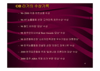 [주류산업]OB맥주의 제품분석-4