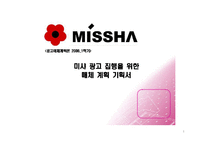 [광고매체계획론] 미샤 광고 집행을 위한 매체 계획 기획서-1