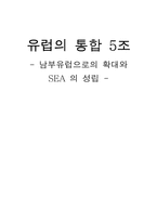 [유럽통합] 남부유럽으로의 확대와 SEA 의 성립-13