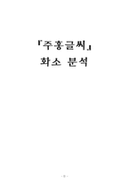 [문학] <주홍글씨> 화소분석-1