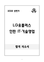 A+ 2025 상반기 LG유플러스 인턴 IT&기술영업 자기소개서-1