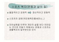 [사회복지] 스포츠를 통한 삶의질 향상과 사회복지-10