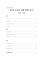 [영화문화] 20대 관객의 영화 취향 분석-1