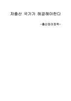 저출산문제 출산장려정책-1