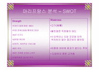 [마케팅] 마리프랑스 기업분석 및 마케팅 분석 - SWOT, STP, 4P(A+레포트)★★★★★-6
