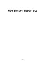 fed(Field Emission Display) 공정-1