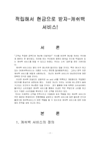 캐쉬백 서비스 레포트-2