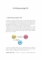 [경영전략]아웃소싱(Outsourcing)의 정의와 사례-1