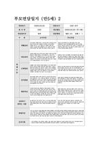 부모면담일지 만5세 (상반기) 5세 유아 15명에 대한 부모면담일지 자료-3