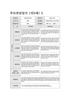 부모면담일지 만5세 (상반기) 5세 유아 15명에 대한 부모면담일지 자료-4