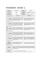 부모면담일지 만5세 (상반기) 5세 유아 15명에 대한 부모면담일지 자료-5