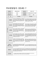 부모면담일지 만5세 (상반기) 5세 유아 15명에 대한 부모면담일지 자료-8