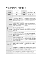 부모면담일지 만5세 (상반기) 5세 유아 15명에 대한 부모면담일지 자료-10