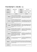 부모면담일지 만5세 (상반기) 5세 유아 15명에 대한 부모면담일지 자료-12