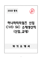A+ 하나머티리얼즈 신입 CVD SiC 소재생산직 (신입_교대) 자소서-1