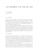 [자기소개서] 나의 대학생활과 나의 미래 모습 설계(자기소개서)-1