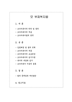 [사회복지법제론] 모부자복지법-1