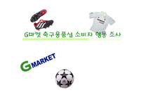 [스포츠 소비자 행동론] G마켓 축구용품 소비자 행동 조사-1