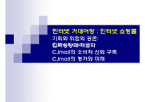 [경영사례분석] 후발 인터넷 쇼핑몰의 압축성장 전략 : CJMall 사례-2
