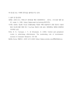마케팅 커뮤니케이션 ) 광고를 한 가지 선택 정교화가능성모델(ELM)을 적용하여 효과를 분석 또는 본인의 태도변화 사례를 ELM을 적용하여 분석-5
